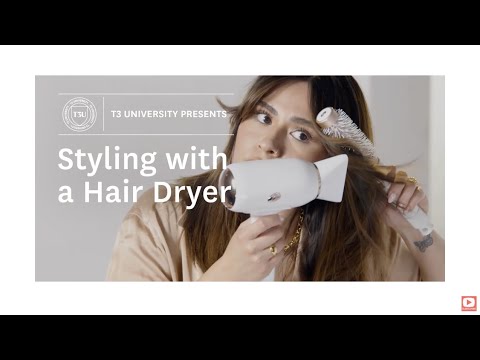 how to blow dry curtain bangs