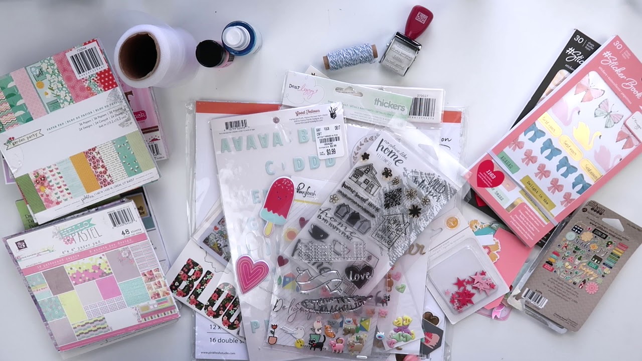 April 2019 Homemade Scrapbook Kit! // HTKAKWS Kit Share scrapbooking tiendas