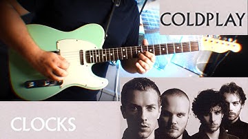 Clocks.  Coldplay (Guitar Cover - Tutorial - tab)