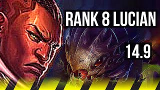 LUCIAN & Nami vs KOG'MAW & Lulu (ADC) | Rank 8 Lucian, Dominating | BR Challenger | 14.9
