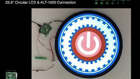 23.6" Circular LCD with ALT 1920 Connection