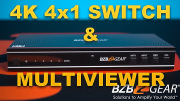 Take Advantage of UHD With the BG-UHD-MVS41A 4x1 HDMI Switcher and Multiviewer!