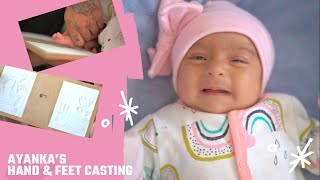 Baby AYANKA's Hand & Feet Casting | VLOG