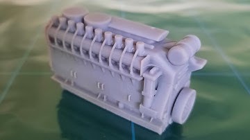 3D printed Class 60 Locomotive Engine