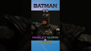BATMAN vs HARLEY QUINN & JOKER #Shorts