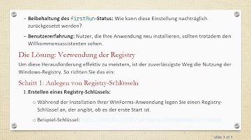 So erkennen Sie den First Run Ihrer C#  WinForms-Anwendung