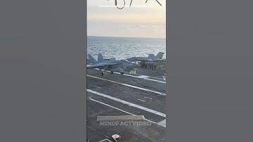 How Fighter Jets Land on Aircraft Carriers Incredible Precision! #facts #science