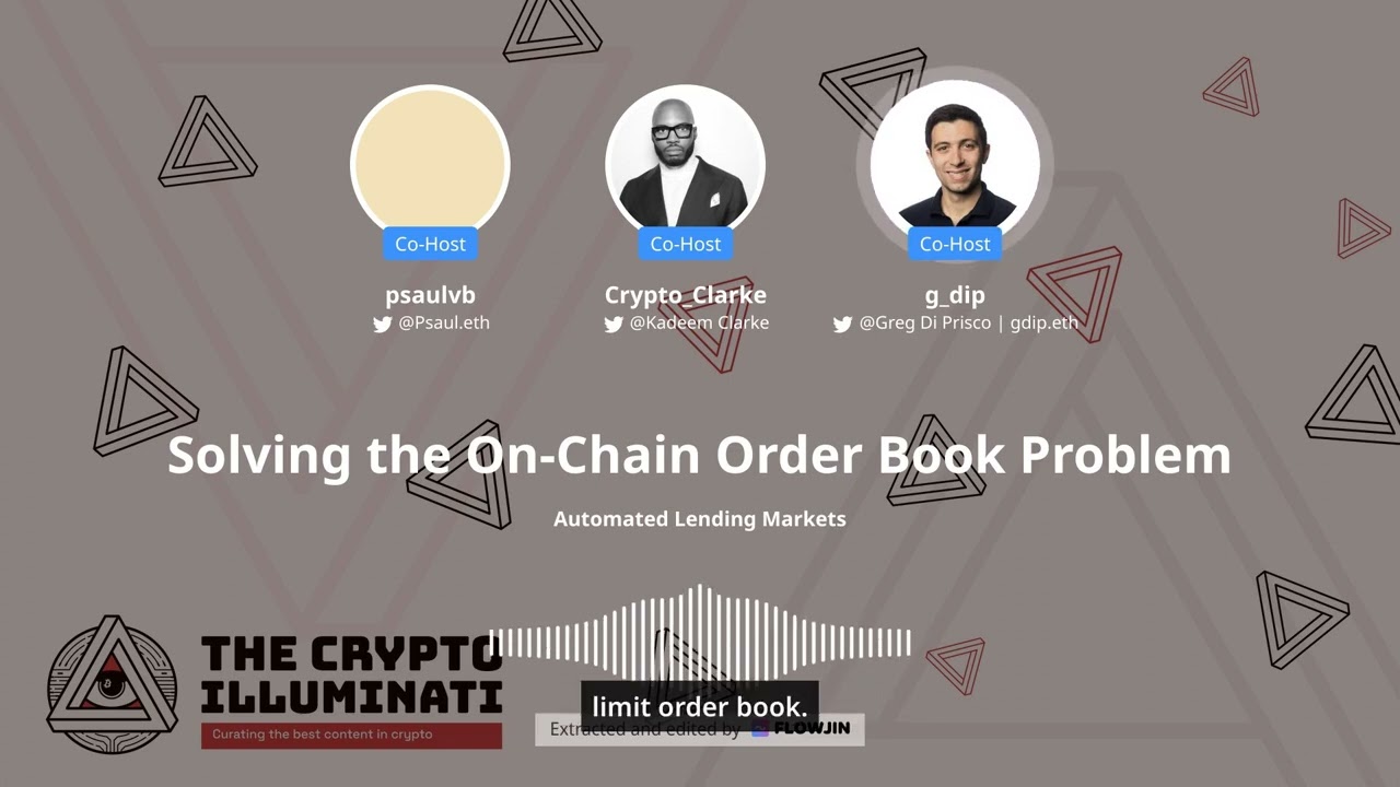 Solving the On Chain Order Book Problem