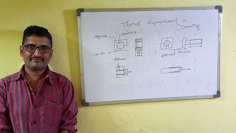 Thread representation in Engineering Drawing