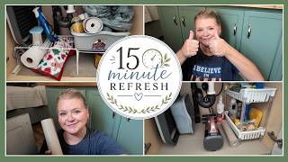 15 Minutes Can Change a Lot | Under the Sink KITCHEN Refresh & Midlife Chat | Episode 2