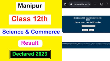 Manipur Board Class 12 Result 2023 | Manipur Class 12 Result Full Details | MDE