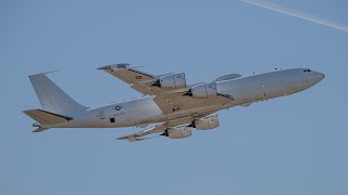 A US Navy E-6B Mercury Looking Glass Departure | Pease ANGB (PSM)