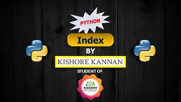 Index Positions - python course in chennai #kaashivinfotech #kaashivreviews #python #kaashiv