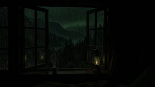 Slow Night Rain Outside the Window (No Ads)🌧️| Calm, Bedroom Dim Atmosphere for Restful Sleep screenshot 2