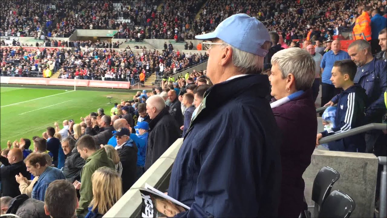 Fred, Peter and Vivien Rosenfeld fly to Swansea to see MCFC vs Swansea ...