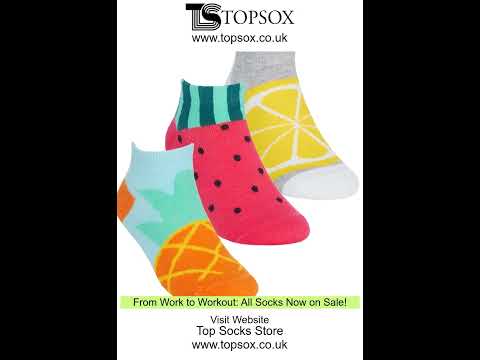 Girls #Fruity Animals #Trainer Liner Low Cut Ankle #Socks 3 or 6 Pairs - BY Topsox.co.uk #summersale