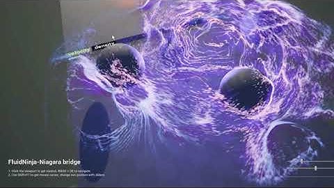 Combining baked fluidsim and physics in Niagara, Unreal Engine