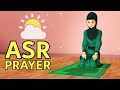 How to pray asr for girls  step by step  with subtitle