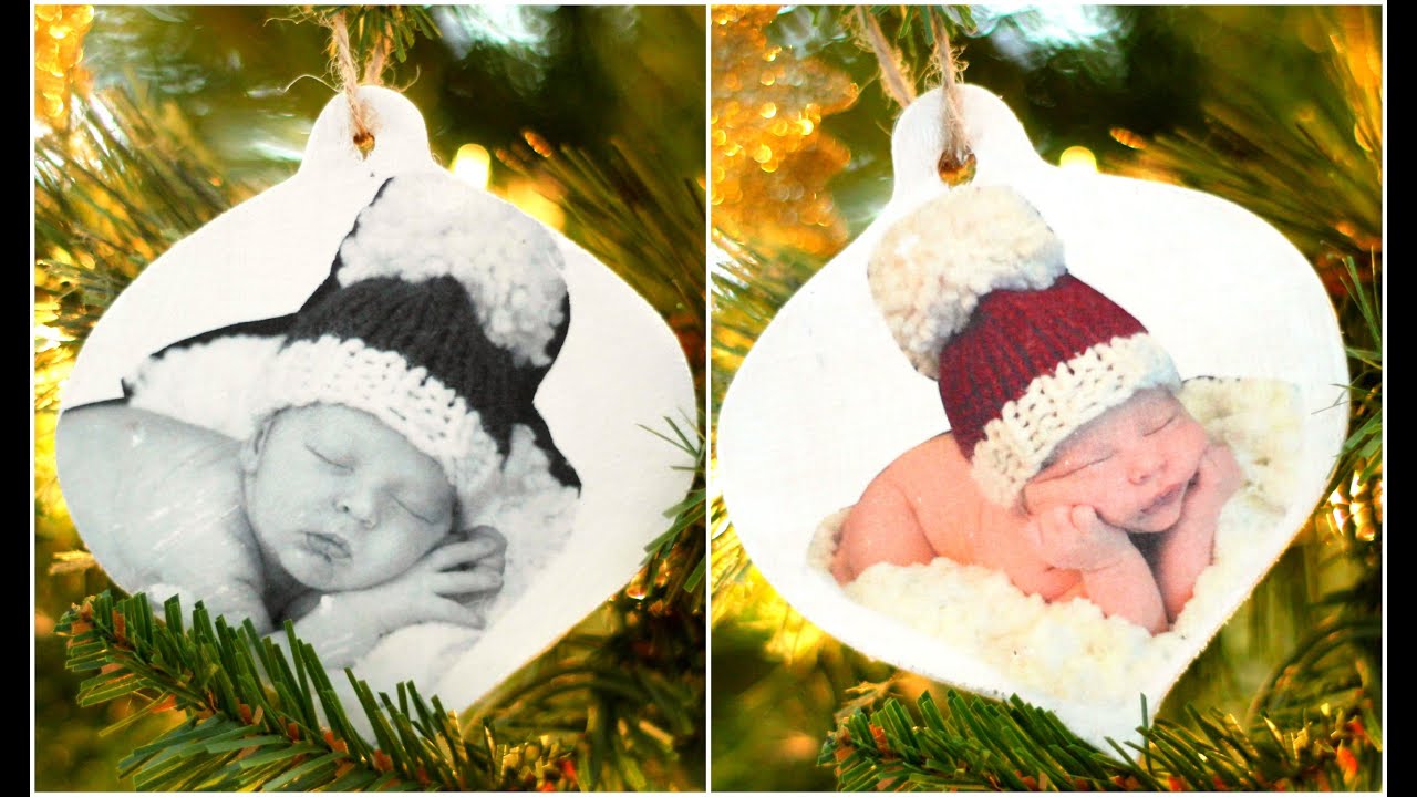  DIY  How to Make  Christmas  Photo Ornaments  YouTube