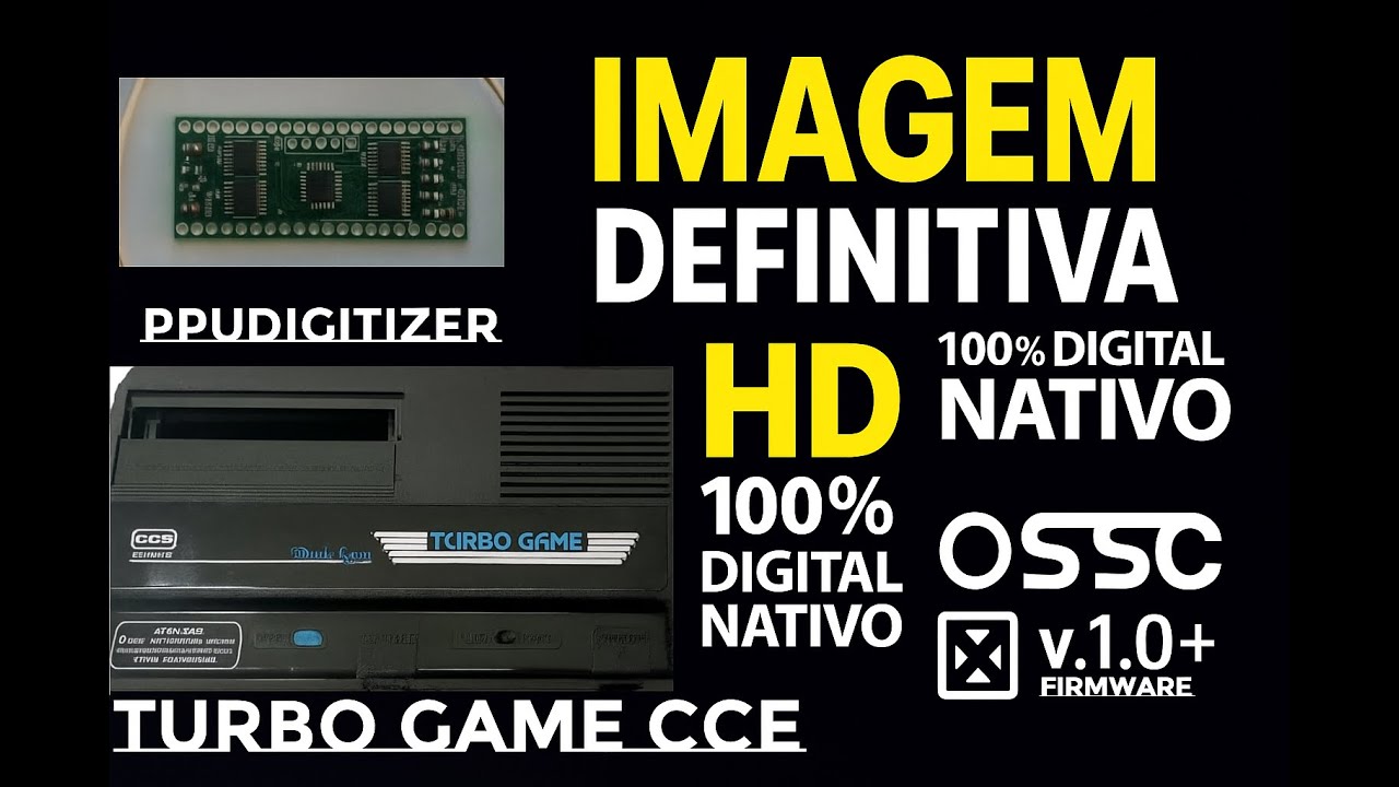 Turbo Game com LumaCode + PPUDigitizer MELHOR NES CLONE DO MUNDO COM A IMAGEM MAIS LIMPA DA HISTÓRIA
