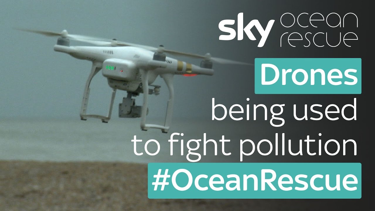 ⁣Drones used in fight against plastic pollution on UK beaches