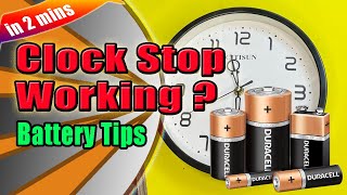Clock Stopped Working? Simple Steps To Fix Clock Battery Problems Diy Guide