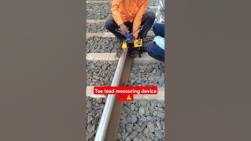 Toe load measuring device #how to toe load measuring device work #indian #railway #shorts #rail #erc