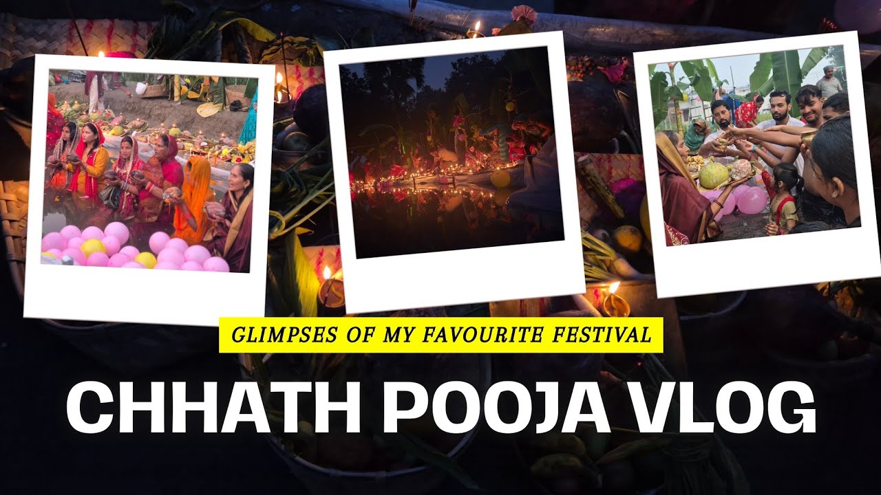 Exploring Chath Puja In Village . Full Masti With Kids 