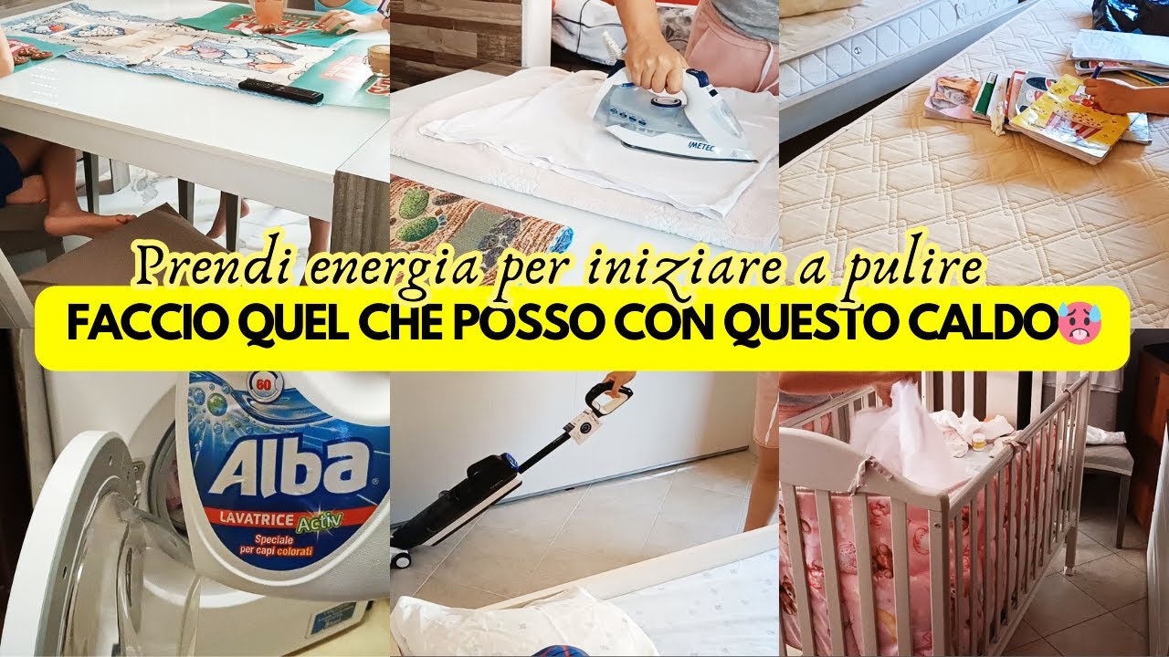 🥵TROPPO CALDO PER PULIRE?ECCO LA TUA GIUSTA MOTIVAZIONE/COLAZIONE CON I BIMBI😍 PULIZIE MOTIVAZIONALI