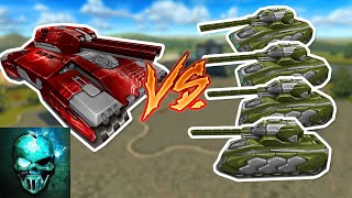 1 Juggernaut VS 4 Players by Ghost Animator | Tanki Online