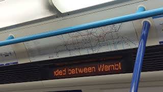 Victoria Line distruption anouncement.