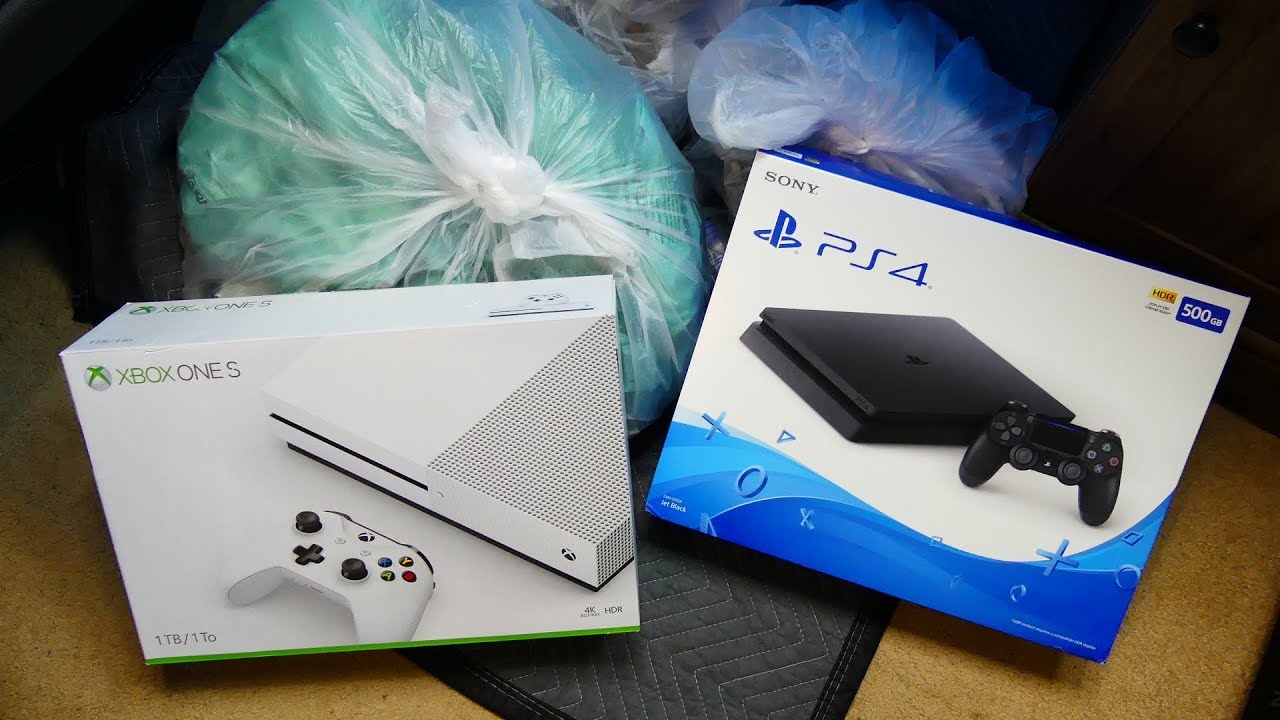 DUMPSTER DIVING Xbox One and PS4 Boxes from Gamestop 720 YouTube