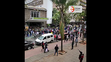 Protesters Gather Outside City Hall In Nairobi CBD Ahead Of Budget 2025 26 Reading At Parliament 