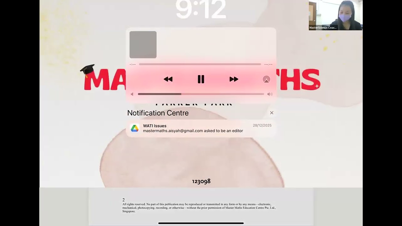 Jan 04   AY2026, P4 Math, Sunday, 09AM to 10 30AM, Farrer Park