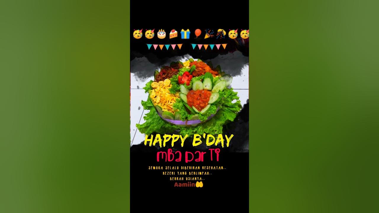 Bikin Cake Nasi Kuning PERDANA buat surprise party