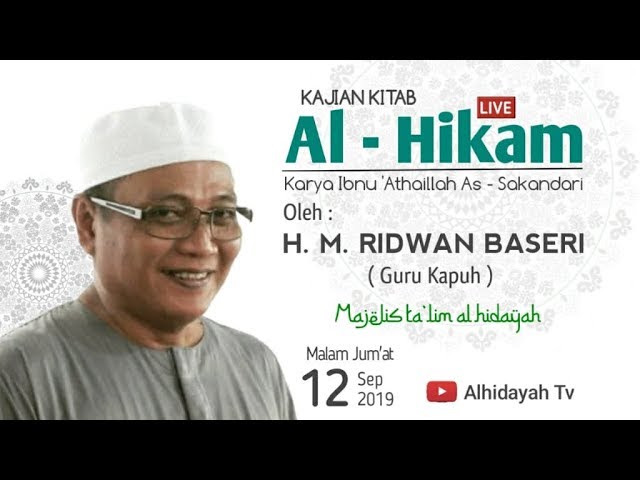 LIVE Guru Kapuh - KITAB AL HIKAM, Pengajian Malam Jum'at, 12 September 2019 class=