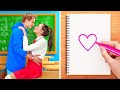 AWESOME SCHOOL HACKS FROM TIK TOK || Cool DIYs and Art Hacks For Back to School by 123 GO!