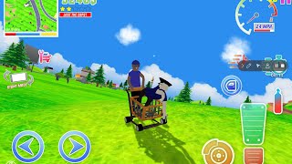 Polisi minta jajan naik troly belanjaan di game dude theft wars screenshot 2
