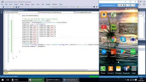Xamarin.Android Simple ListView Tuto 2 [Visual Studio]