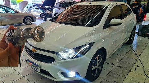 Ônix LTZ Lâmpadas Mini Projetor H4 + Led Farol Milha + Led Torpedo Teto