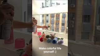 No harm to fresh flowers! Flower color spray #premiumaerosolspray #flowerart