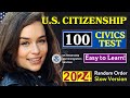 2025 (EASY Answer) USCIS Official 100 Civics Questions & Answers for US Citizenship Interview 2025