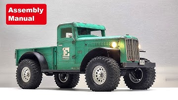 3D Printed D.I.Y RC CAR _EWR MK1 _"Work Rig"_Pickup Assembly manual movie