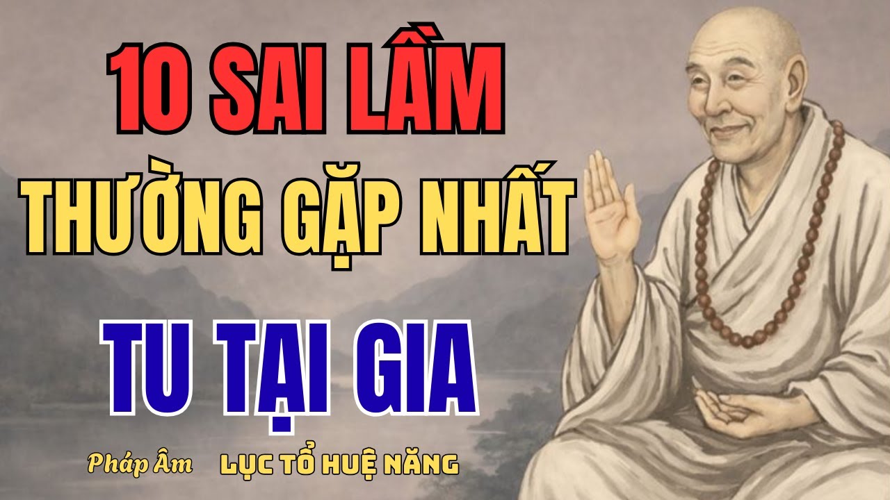 10 Sai Lầm Khi Tu Tại Gia Khiến Tu Lâu Vẫn Khổ | Pháp Âm Lục Tổ Huệ Năng