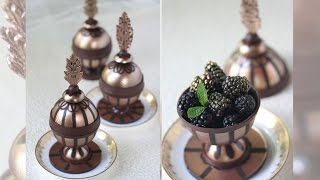 Stenciled Chocolate Cups Redux