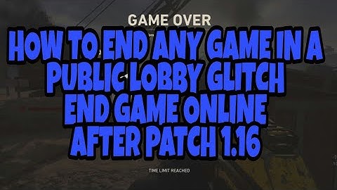 How To End Games Online In WW2! End Any Public Match Game Glitch After Patch 1.16