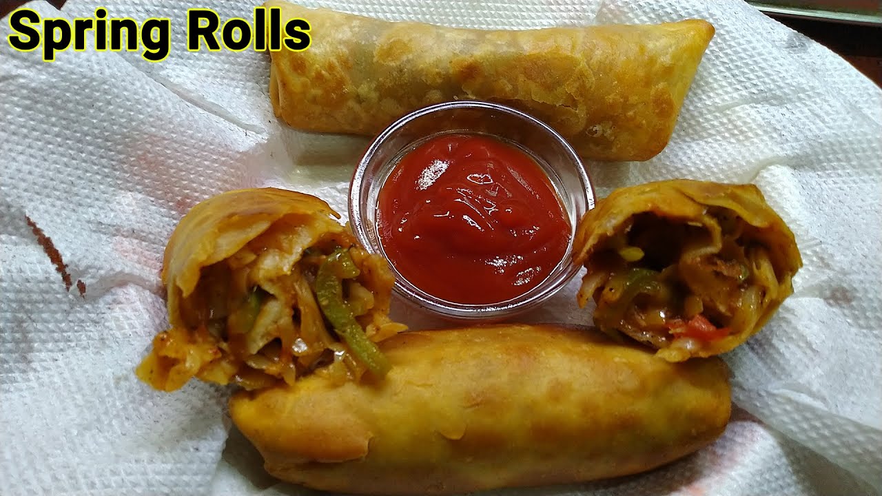 घर का बना स्प्रिंग रोल | Home made spring rolls - YouTube