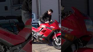 Warming up a rare Kawasaki GPZ1000RX from Japan Warming up a rare Kawasaki GPZ1000RX from Japan