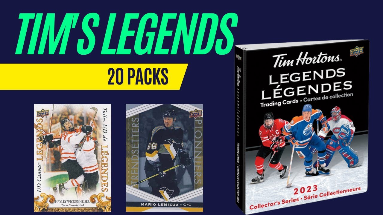 Opening 20 Packs Of The NEW Tim Hortons Legends Hockey Cards!