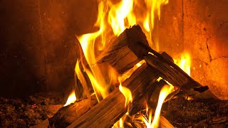 Fireplace sounds / Fire noise / Wood burning in the stove / ASMR